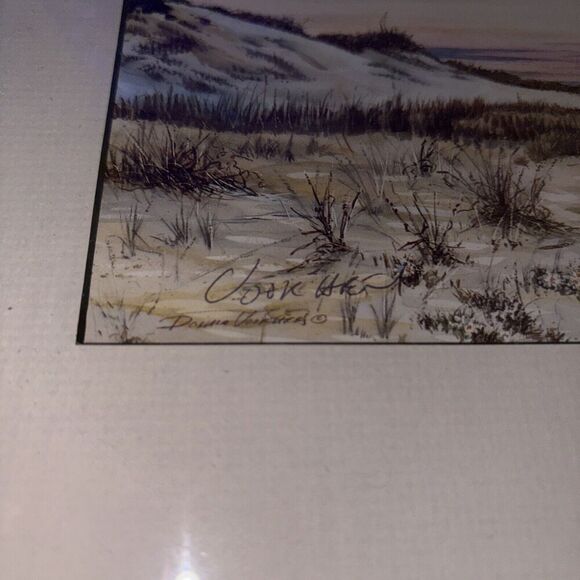Framed Signed Donald Voorhees Nautical Sunset Print - New Jersey Shore Artist - Picture 3 of 11